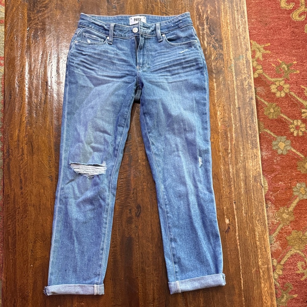 PAIGE Brigette Blue Boyfriend Jeans. NEW WITHOUT TAGS
